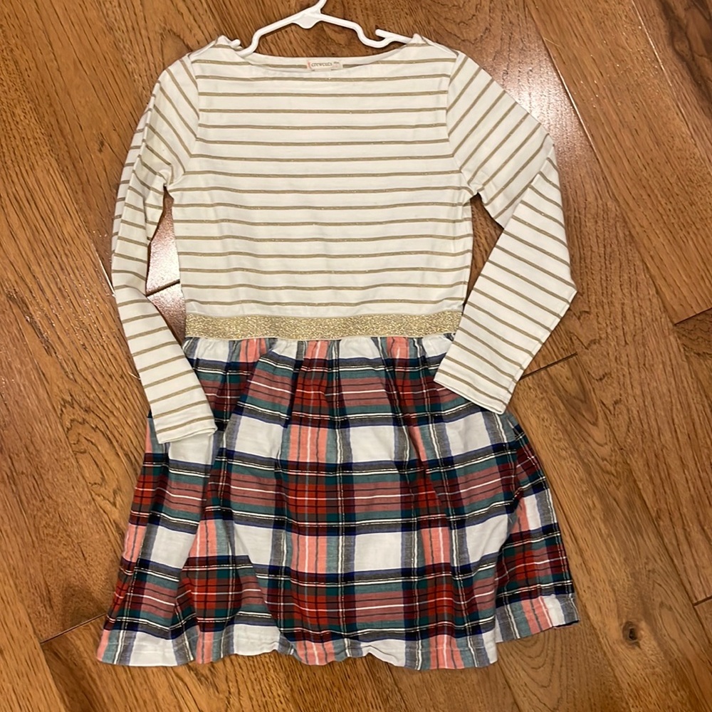 Crewcuts Good Tidings Plaid Holiday dress (Girls size 7)